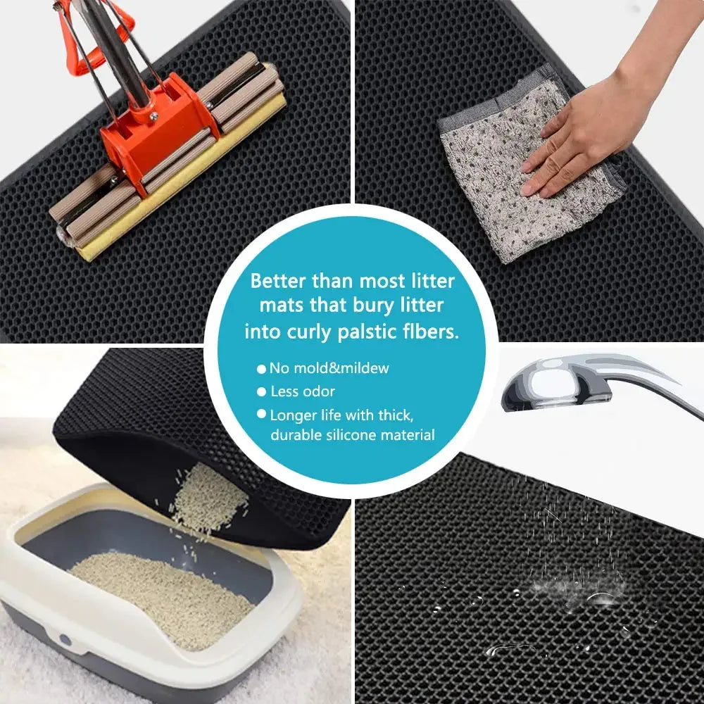 Cat Litter Mat | Double Layer Waterproof & Non-Slip | EarthPawColletive