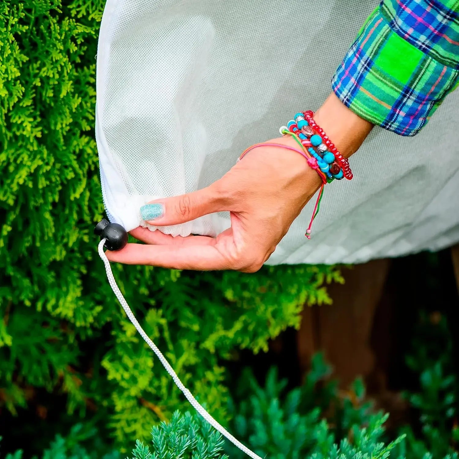 Winter Plant Protection Bag | Anti-Frost Zipper Drawstring Cover | EarthPawColletive