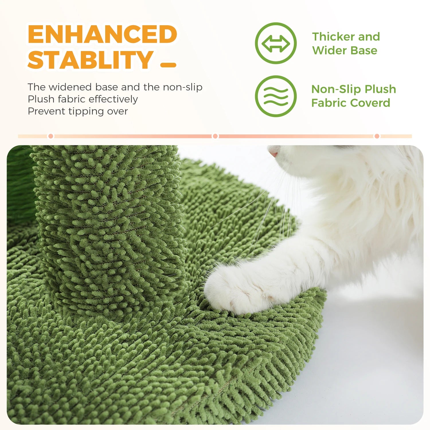 Cactus Cat Scratching Post | 3 Sisal Poles & Dangling Ball | Indoor Cat Toy | EarthPawColletive